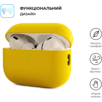 Чохол для навушників Armorstandart Silicone Case для Apple Airpods Pro 2 Yellow (ARM64537) Diawest