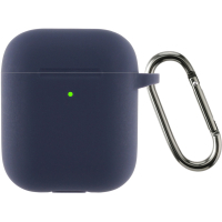Чохол для навушників Armorstandart Silicone Case With Hook для Apple AirPods 2 Dark Blue (ARM59681) Diawest