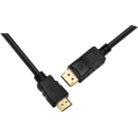 Кабель мультимедийный DisplayPort to HDMI 1.8m ProLogix (PR-DP-HDMI-P-02-30-18m) Diawest