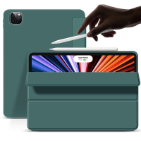 Чехол для планшета BeCover Tri Fold Soft TPU Silicone Apple iPad Pro 12.9 2020/2021/2022 Dark Green (709713) Diawest