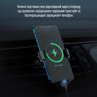 Универсальный автодержатель ColorWay Metallic Gravity Holder 3 Black (CW-CHG14-BK) Diawest