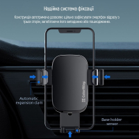 Универсальный автодержатель ColorWay Metallic Gravity Holder 3 Black (CW-CHG14-BK) Diawest