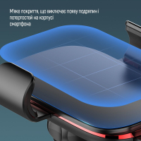 Универсальный автодержатель ColorWay Metallic Gravity Holder 3 Black (CW-CHG14-BK) Diawest