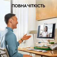 Веб-камера Logitech Brio 100 Full HD Off-White (960-001617) Diawest
