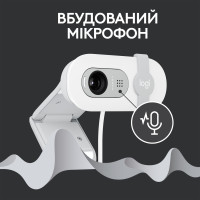 Веб-камера Logitech Brio 100 Full HD Off-White (960-001617) Diawest