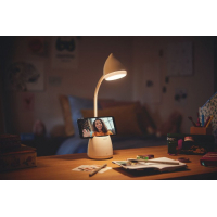 Настільна лампа Philips LED Reading Desk lamp Hat 4.5W, 3000/4000/5700K, 1800mAh (Lithium battery), білий (929003241007) Diawest