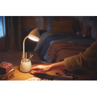 Настільна лампа Philips LED Reading Desk lamp Hat 4.5W, 3000/4000/5700K, 1800mAh (Lithium battery), білий (929003241007) Diawest