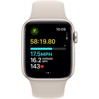 Смарт-годинник Apple Watch SE 2023 GPS 40mm Starlight Aluminium Case with Starlight Sport Band - S/M (MR9U3QP/A) Diawest