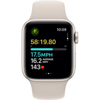 Смарт-часы Apple Watch SE 2023 GPS 40mm Starlight Aluminium Case with Starlight Sport Band - S/M (MR9U3QP/A) Diawest