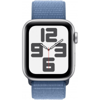 Смарт-годинник Apple Watch SE 2023 GPS 40mm Silver Aluminium Case with Winter Blue Sport Loop (MRE33QP/A) Diawest