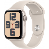 Смарт-часы Apple Watch SE 2023 GPS 44mm Starlight Aluminium Case with Starlight Sport Band - S/M (MRE43QP/A) Diawest