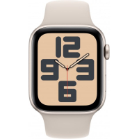 Смарт-часы Apple Watch SE 2023 GPS 44mm Starlight Aluminium Case with Starlight Sport Band - S/M (MRE43QP/A) Diawest