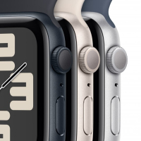 Смарт-часы Apple Watch SE 2023 GPS 44mm Starlight Aluminium Case with Starlight Sport Band - S/M (MRE43QP/A) Diawest