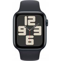 Смарт-часы Apple Watch SE 2023 GPS 44mm Midnight Aluminium Case with Midnight Sport Band - M/L (MRE93QP/A) Diawest