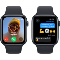 Смарт-часы Apple Watch SE 2023 GPS 44mm Midnight Aluminium Case with Midnight Sport Band - M/L (MRE93QP/A) Diawest