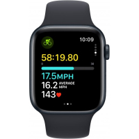 Смарт-часы Apple Watch SE 2023 GPS 44mm Midnight Aluminium Case with Midnight Sport Band - M/L (MRE93QP/A) Diawest