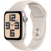 Смарт-часы Apple Watch SE 2023 GPS 40mm Starlight Aluminium Case with Starlight Sport Band - M/L (MR9V3QP/A) Diawest