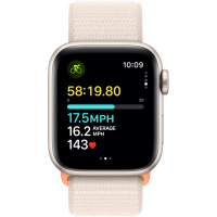 Смарт-часы Apple Watch SE 2023 GPS 40mm Starlight Aluminium Case with Starlight Sport Loop (MR9W3QP/A) Diawest