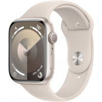Смарт-часы Apple Watch Series 9 GPS 41mm Starlight Aluminium Case with Starlight Sport Band - M/L (MR8U3QP/A) Diawest