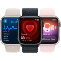 Смарт-часы Apple Watch Series 9 GPS 41mm Starlight Aluminium Case with Starlight Sport Band - M/L (MR8U3QP/A) Diawest