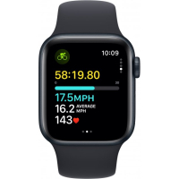 Смарт-годинник Apple Watch SE 2023 GPS 40mm Midnight Aluminium Case with Midnight Sport Band - S/M (MR9X3QP/A) Diawest
