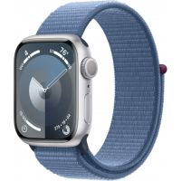 Смарт-часы Apple Watch Series 9 GPS 41mm Silver Aluminium Case with Winter Blue Sport Loop (MR923QP/A) Diawest