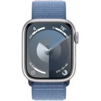 Смарт-годинник Apple Watch Series 9 GPS 41mm Silver Aluminium Case with Winter Blue Sport Loop (MR923QP/A) Diawest