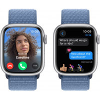 Смарт-годинник Apple Watch Series 9 GPS 41mm Silver Aluminium Case with Winter Blue Sport Loop (MR923QP/A) Diawest