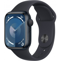 Смарт-годинник Apple Watch Series 9 GPS 45mm Midnight Aluminium Case with Midnight Sport Band - M/L (MR9A3QP/A) Diawest