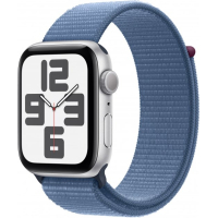 Смарт-часы Apple Watch SE 2023 GPS 44mm Silver Aluminium Case with Winter Blue Sport Loop (MREF3QP/A) Diawest