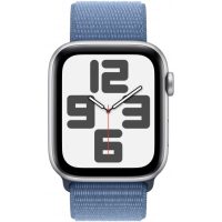 Смарт-часы Apple Watch SE 2023 GPS 44mm Silver Aluminium Case with Winter Blue Sport Loop (MREF3QP/A) Diawest