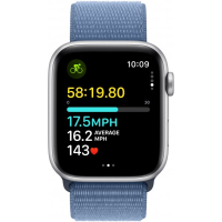 Смарт-часы Apple Watch SE 2023 GPS 44mm Silver Aluminium Case with Winter Blue Sport Loop (MREF3QP/A) Diawest