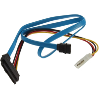 Кабель для передачі даних SATA 7pin (F) to SAS (SFF-8482) 0.7m Value (S0130) Diawest