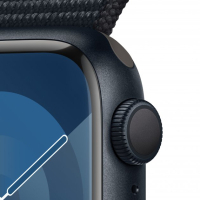 Смарт-годинник Apple Watch Series 9 GPS 41mm Midnight Aluminium Case with Midnight Sport Loop (MR8Y3QP/A) Diawest