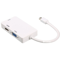 Перехідник PowerPlant mini Display Port - HDMI, DVI, VGA (3 в 1) (CA910946) Diawest