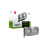 Видеокарта MSI GeForce RTX4060 8Gb VENTUS 2X WHITE OC (RTX 4060 VENTUS 2X WHITE 8G OC) Diawest