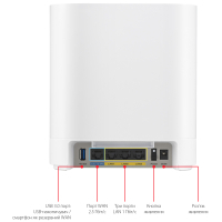 Точка доступу Wi-Fi ASUS EBM68 2pk White (90IG07V0-MO3A40) Diawest