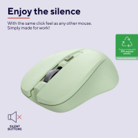 Мышка Trust Mydo Silent Wireless Green (25042) Diawest