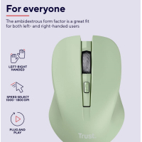 Мышка Trust Mydo Silent Wireless Green (25042) Diawest