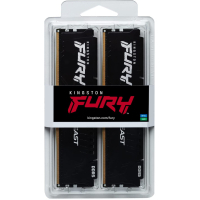 Модуль памяти для компьютера DDR5 16GB (2x8GB) 5600 MHz Beast Black Kingston Fury (ex.HyperX) (KF556C40BBK2-16) Diawest