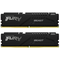 Модуль пам'яті для комп'ютера DDR5 16GB (2x8GB) 5200 MHz Beast Black Kingston Fury (ex.HyperX) (KF552C36BBEK2-16) Diawest