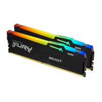 Модуль пам'яті для комп'ютера DDR5 16GB (2x8GB) 5200 MHz Beast RGB Kingston Fury (ex.HyperX) (KF552C36BBEAK2-16) Diawest