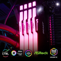 Модуль пам'яті для комп'ютера DDR5 16GB (2x8GB) 5200 MHz Beast RGB Kingston Fury (ex.HyperX) (KF552C36BBEAK2-16) Diawest