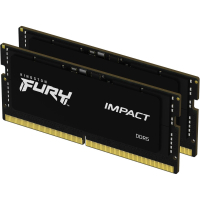 Модуль пам'яті для ноутбука SoDIMM DDR5 32GB (2x16GB) 5600 MHz Impact Black Kingston Fury (ex.HyperX) (KF556S40IBK2-32) Diawest
