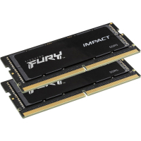 Модуль пам'яті для ноутбука SoDIMM DDR5 32GB (2x16GB) 5600 MHz Impact Black Kingston Fury (ex.HyperX) (KF556S40IBK2-32) Diawest