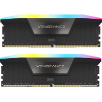 Модуль пам'яті для комп'ютера DDR5 32GB (2x16GB) 6000 MHz Vengeance RGB Black Corsair (CMH32GX5M2B6000C30) Diawest