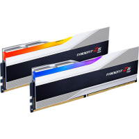 Модуль пам'яті для комп'ютера DDR5 48GB (2x24GB) 8000 MHz Trident Z5 RGB Silver G.Skill (F5-8000J4048F24GX2-TZ5RS) Diawest