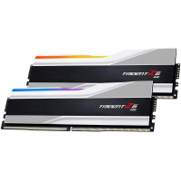 Модуль пам'яті для комп'ютера DDR5 48GB (2x24GB) 8000 MHz Trident Z5 RGB Silver G.Skill (F5-8000J4048F24GX2-TZ5RS) Diawest