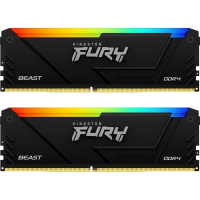 Модуль пам'яті для комп'ютера DDR5 16GB (2x8GB) 3600 MHz Beast RGB Kingston Fury (ex.HyperX) (KF436C17BB2AK2/16) Diawest