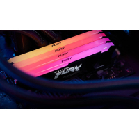 Модуль пам'яті для комп'ютера DDR5 16GB (2x8GB) 3200 MHz Beast RGB Kingston Fury (ex.HyperX) (KF432C16BB2AK2/16) Diawest